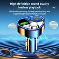 thumbnail image 4 of PEONAVET Vehicle Vehicle Vehicle Vehicle Car Bluetooth 5.5 Wireless Handsfree Car FM Transmitter Receiver Radio MP3 Adapter Player, 4 of 8