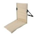 thumbnail image 4 of Chaise Longue d'Extérieur pour Parc et Plage, Chaise de Plage Pliante Portable pour Adultes avec Dossier Réglable, Kaki, 4 of 12