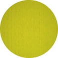 thumbnail image 1 of Ahgly Company Machine Washable Indoor Round Abstract Yellow Contemporary Area Rugs, 7' Round, 1 of 4