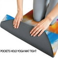 thumbnail image 3 of Colorful Rainbow Tie Dye Spiral Pattern Hot Yoga Mat Towel Non Slip for Hot Yoga - Quick-Drying Yoga Mat Cover with 4 Corner Pockets with Travel Bag - Hot Yoga Towel Non Slip 74"x26", 3 of 6