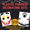 thumbnail image 2 of (2) Plastic Pumpkin Decorating Kit,  No-Carve Halloween Craft Set with Reusable Face Pieces DIY Pumpkin Decor for Spooky Funny & Playful Designs May Vary, 2 of 7