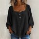 thumbnail image 5 of Neewe Womens 3/4 Length Sleeve T Shirts Square Neck Button Tops Business Blouses for Women Fashion 2026, 5 of 8