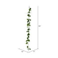 thumbnail image 2 of Vickerman 56" Artificial Green Hop Leaf Garland, Pack of 2, 2 of 3