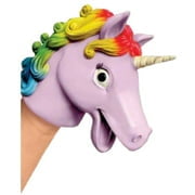 Schylling Unicorn Rubber Hand Puppet, Children Ages 3+