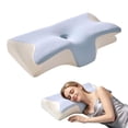 thumbnail image 5 of Butterfly-Shaped Memory Foam Neck Pillow, Contoured Support Cushion for Side Sleeping and Rest, 5 of 5