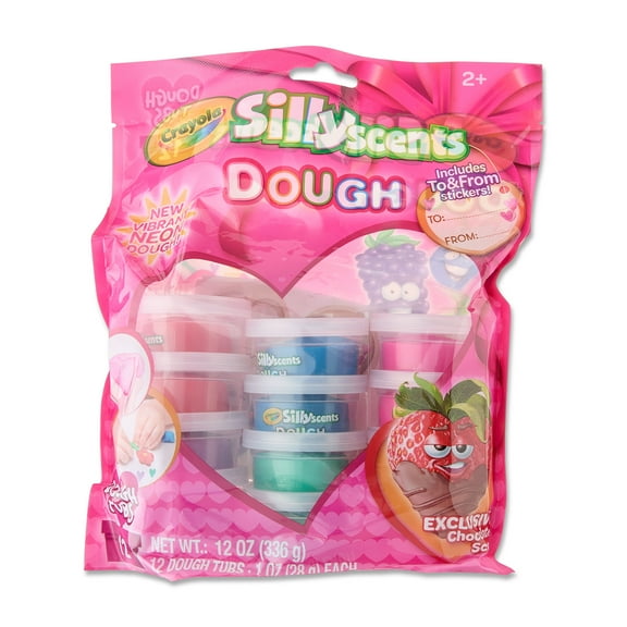Crayola Silly Scents 12-Pack Dough Set for Creative Play and Valentine’s Day