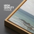 thumbnail image 2 of IDEA4WALL Extra Large Framed Canvas Print Wall Art Peaceful Coastal Horizon Soft Seascape Digital Art Blue Tone Ocean Beach View Wall Decor Oversized Artwork Relax/Calm for Room - 60"x30", 2 of 5