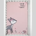 thumbnail image 2 of Little Love by NoJo Sweet Deer Photo Op Fitted Mini Crib Sheet, Infant Girl, Portacrib Size, 2 of 5