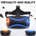 thumbnail image 4 of Auriculares VR compatibles con - Gafas universales de realidad virtual - Juega tus mejores juegos móviles Películas 360 con nuevas gafas 3D VR suaves y cómodas | Azul | con protección para los ojos Zhivalor CPB-DE-WX76-1, 4 of 5
