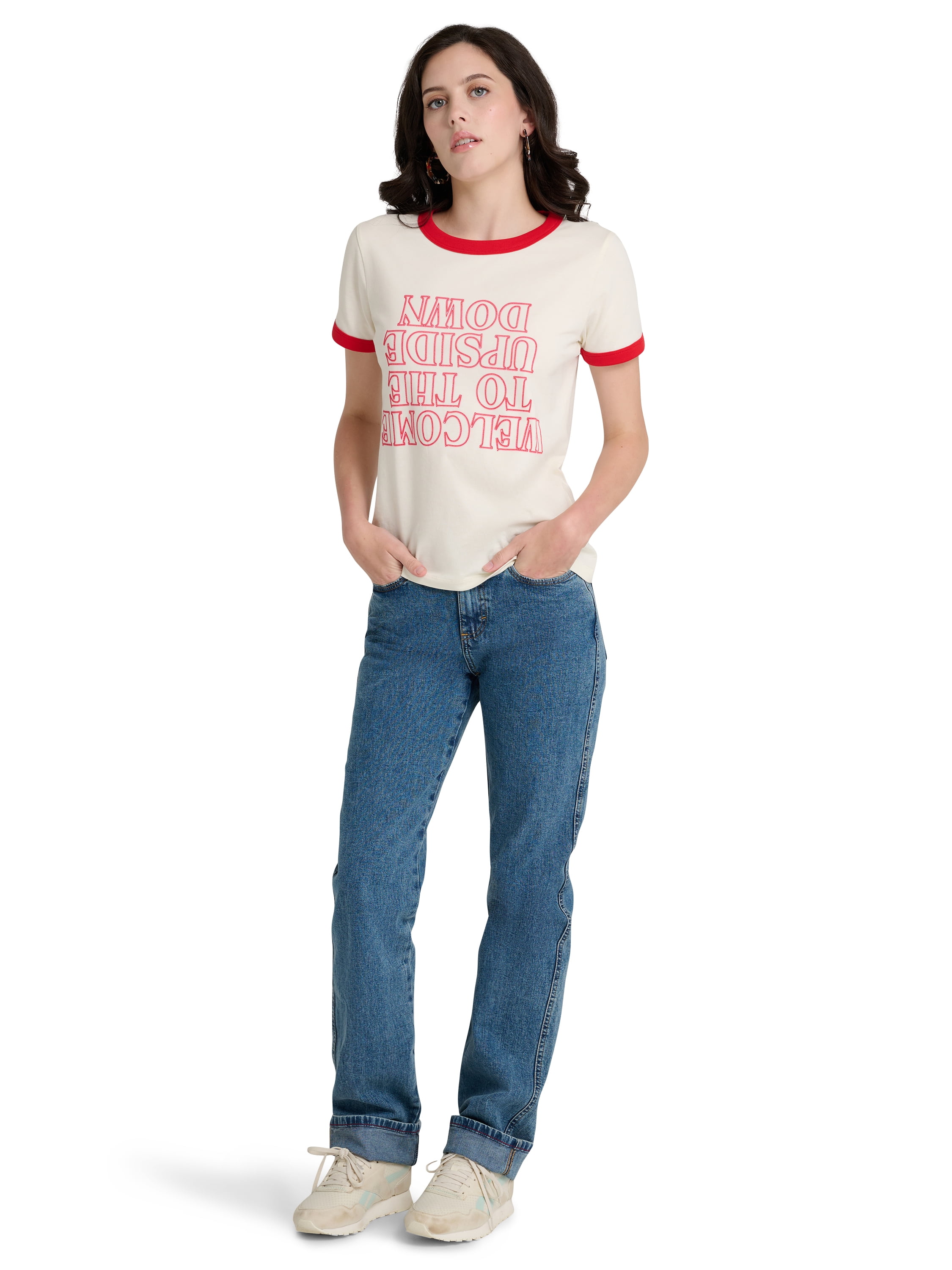 Wrangler® x Stranger Things Welcome to the Upside Down Ringer Tee