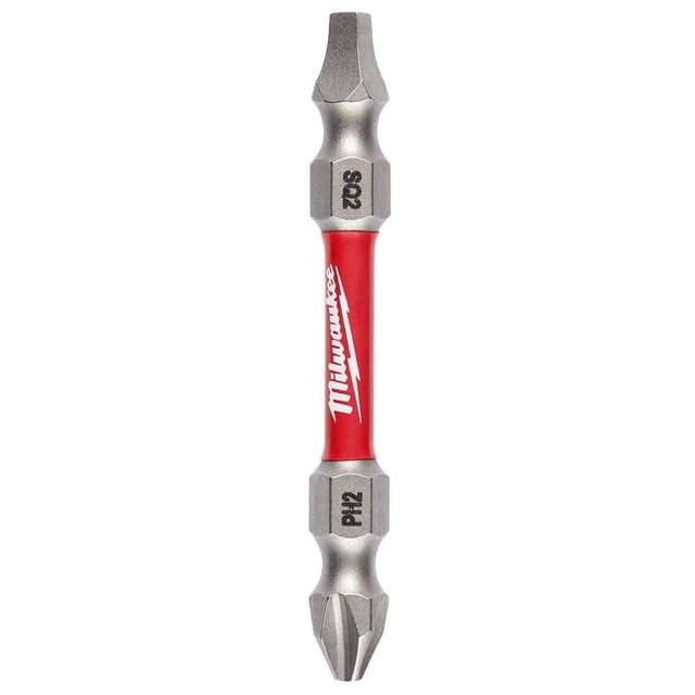 Punta de Impacto Doble Milwaukee 48-32-4311 Phillips PH2 Cuadrado SQ2 Acero de Aleación