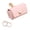 Pink, variant on PU Leather Ring Holder for Dog Collar for Marriage Proposals and Wedding, Jewellery Storage Pouch, White, 2.5x5.7cm