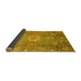 thumbnail image 2 of Ahgly Company Indoor Square Oriental Yellow Traditional Area Rugs, 4' Square, 2 of 4