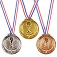 thumbnail image 1 of Premios Competencia 3pcs Medalla Oro/plata/bronce 6.5cm para Juegos, 1 of 9