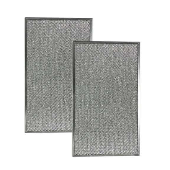 Air Filter Factory 9 x 15 x 3/8 Range Hood Aluminum Grease Filters 2-Pack