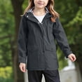 thumbnail image 2 of UYYX Toddler Girl Jacket Rain Coats For Kids Boy Girl Winter Coats Heavyweight Hooded Jacket Kid Snow Outwear 7-8 Years, 2 of 6
