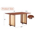 thumbnail image 5 of Walnut Colored Desk, Chinese Country Retro Solid Wood Dining Table With For Office, Room Table, Design, Living Room, Office Desk, 5 of 6