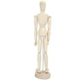 thumbnail image 3 of Wooden Sketch Model, Exquisite And Practical Flexible Joints Wooden Manikin, For School Home Student Artists, 3 of 8