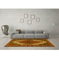 thumbnail image 3 of Ahgly Company Indoor Square Medallion Yellow Traditional Area Rugs, 4' Square, 3 of 4