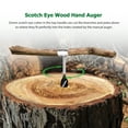 thumbnail image 2 of Outil de Survie Clé Manuelle Auger à 4 Bords pour Colonisation, Scotch Eye, Perceuse à Main Auger pour Menuiserie, Camping, Fendage de Bois, 2 of 8