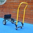 thumbnail image 1 of Heavy Duty Hand Truck Dual Purpose 2 Wheel Dolly Cart and 4 Wheel Push Cart with Swivel Wheels Platform Cart for Moving/Warehouse/Garden/Grocery, 1 of 5