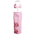 thumbnail image 4 of Ensembles de Bikini Triangle pour Femmes Floral Maillot de Bain 3 Pcs Paréo Jupe Longue Hauts de Maillot de Bain pour Adolescentes Combishort de Couverture de Maillot de Bain pour Femmes Short de Maillot de Bain Robe de Bain Femmes Grande Taille, 4 of 5