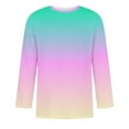 thumbnail image 5 of BiZtdJrK Men's Long Sleeve Crewneck T-Shirt Slim Fit Gradient Color Cool Pullover Top 2024 Lightweight Trendy Streetwear Gift Tops for Teen Boys 90 Off Clearance Sale Pink XXXL, 5 of 6
