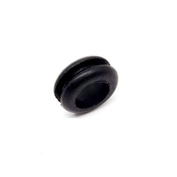 Pkg of 24 - Black SBR Rubber Push-in Grommet - Inner Diameter 3/8"", Outer Diameter 5/8"", Fits Panel Hole 7/16"", Fits Panel Thickness 3/32""
