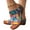 Orange, variant on Jsaierl Womens Orthopedic Sandals Casual Summer Peep Toe Sandals Comfortable Slip On Sandals Fashion Breathable Sandal Size 9
