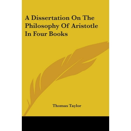 Dissertation philosophy aristotle