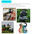 thumbnail image 5 of Yucurem 6Pcs Carabiner Spring Snap Clip D Shape Lock Hiking Backpacking Tool (Colorful) Outdoor Camping Tools, 5 of 7