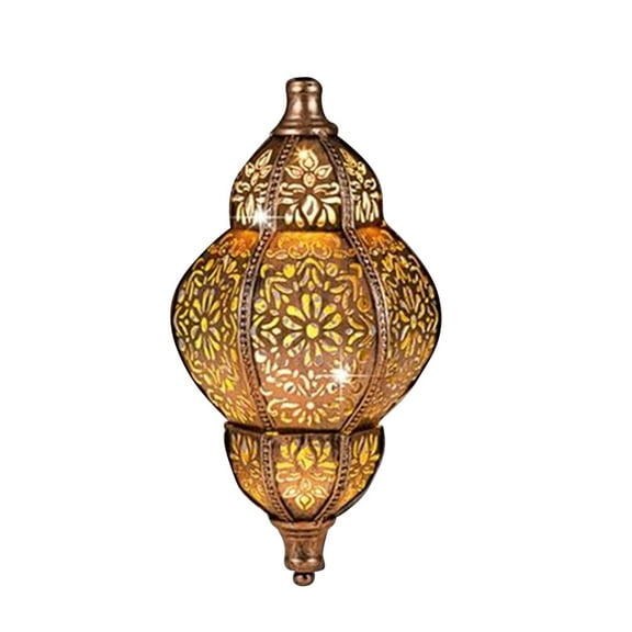 Eespoir Hanging Solar Lantern Outdoor Decor, Waterproof Metal Moroccan Lantern for Outside Garden Decor, Solar Light for Outside Patio Pat-hway Yard Front Porch Backyard