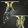 thumbnail image 4 of Drain de Douche, Drain de Plancher en Laiton Passoire Filtre Cheveux pour Salle de Bain, Carré 100 mm, Couleur Or Kuyhfg Bienvenido a Kuyhfg, 4 of 5