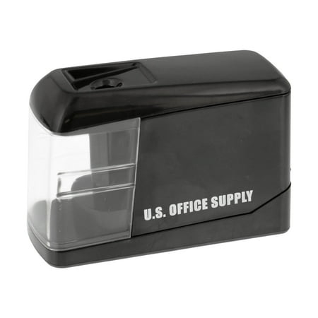 U.S. Office Supply Electric Pencil Sharpener Battery or USB Powered Sharpen Graphite and Colored Pencils - Home,