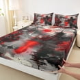thumbnail image 3 of Manfei Red Cherry Blossoms Full Size Sheets, Tokyo Mount Fuji Lake Bed Sheets, Teens Kids Adult Men Women Sheet Sets, Microfiber Bedroom Decor, 4-Piece, 3 of 7