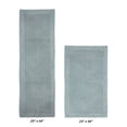 thumbnail image 2 of Better Trends 2 Piece Premium Bathroom Rug Set 100% Cotton Soft Tufted Reversible Bath Rug Water absorbent Bath Mat Ideal for Bathroom Shower and Tub Use, Edge Collection Blue (24" x 40" | 20" x 60"), 2 of 3