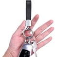thumbnail image 4 of Genuine Leather Car Keychain with Key Rings - Premium Key Fob Organizer for Men & Women, 4 of 13