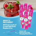 Sugar Drink Mix Packets Bundle. Includes 40 Ct Crystal Light Packets