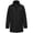 BLACK, variant on Men's Mock Layered Insulated Trench Coat, Windproof for Business Casual Black S