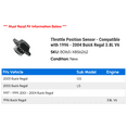 thumbnail image 2 of Throttle Position Sensor - Compatible with 1996 - 2004 Buick Regal 3.8L V6 1997 1998 1999 2000 2001 2002 2003, 2 of 2