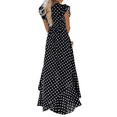 thumbnail image 4 of Aiyino Women's Summer Floral Print Cross V Neck Casual Comfort Dress Bohemian Long Dresses, 4 of 6