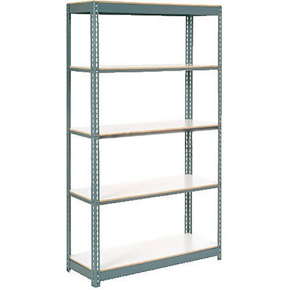 Global Industrial B2297832 1500 lbs Extra Heavy Duty Shelving with 5 Shelves - Gray - 36 x 24 x 96 in.