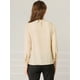 thumbnail image 5 of INSPIRE CHIC Blusa Panel De Encaje Cuello Simulacro Mangas 3/4 Para Mujer Beige XL, 5 of 6