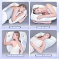 thumbnail image 5 of Side Sleeper Pillows for Adults, U Shaped Body Pillow for Pain Relief, Orthopedic Memory Foam Shoulder Pillow for Side,Stomach, Back, Arm with Removable Washable Cover (Upgraded Version),White, 5 of 5