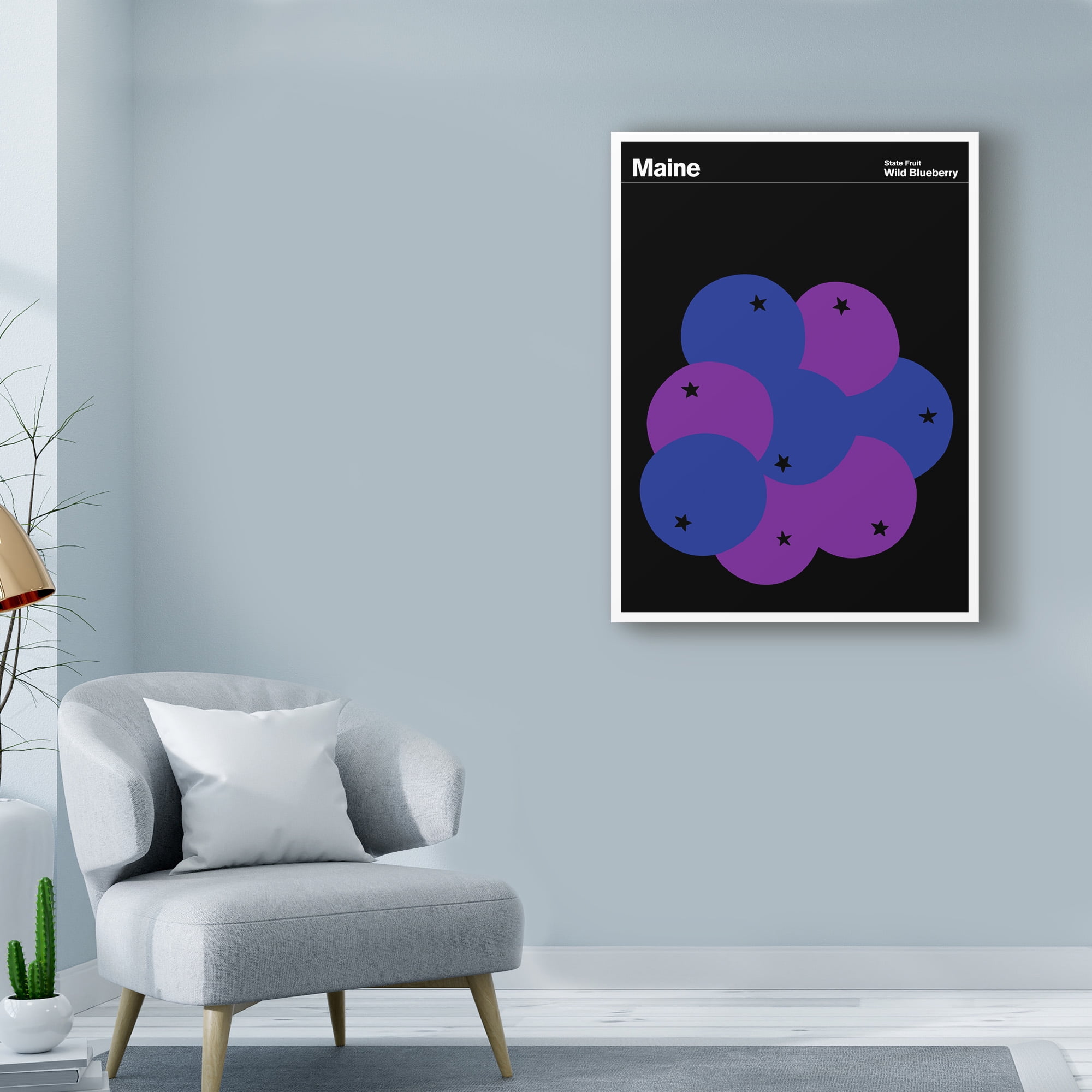 Trademark Fine Art 'Maine Wild Blueberry' Canvas Art by Print Collection - Artist