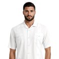 thumbnail image 5 of Havanera Men's and Big Men's Camp Collar Guayabera Short Sleeve Button-Down Shirt, Sizes S-5XL, 5 of 8