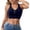 Dark Blue, variant on Lightweight Wireless Sports Bra for with Removable Padded Cups Seamless Built In Shaping Back Zip Front Running Yoga Gym Vest Women Front Closure Bras Mesh Sports Bra Thin Sports Bra Scrappy