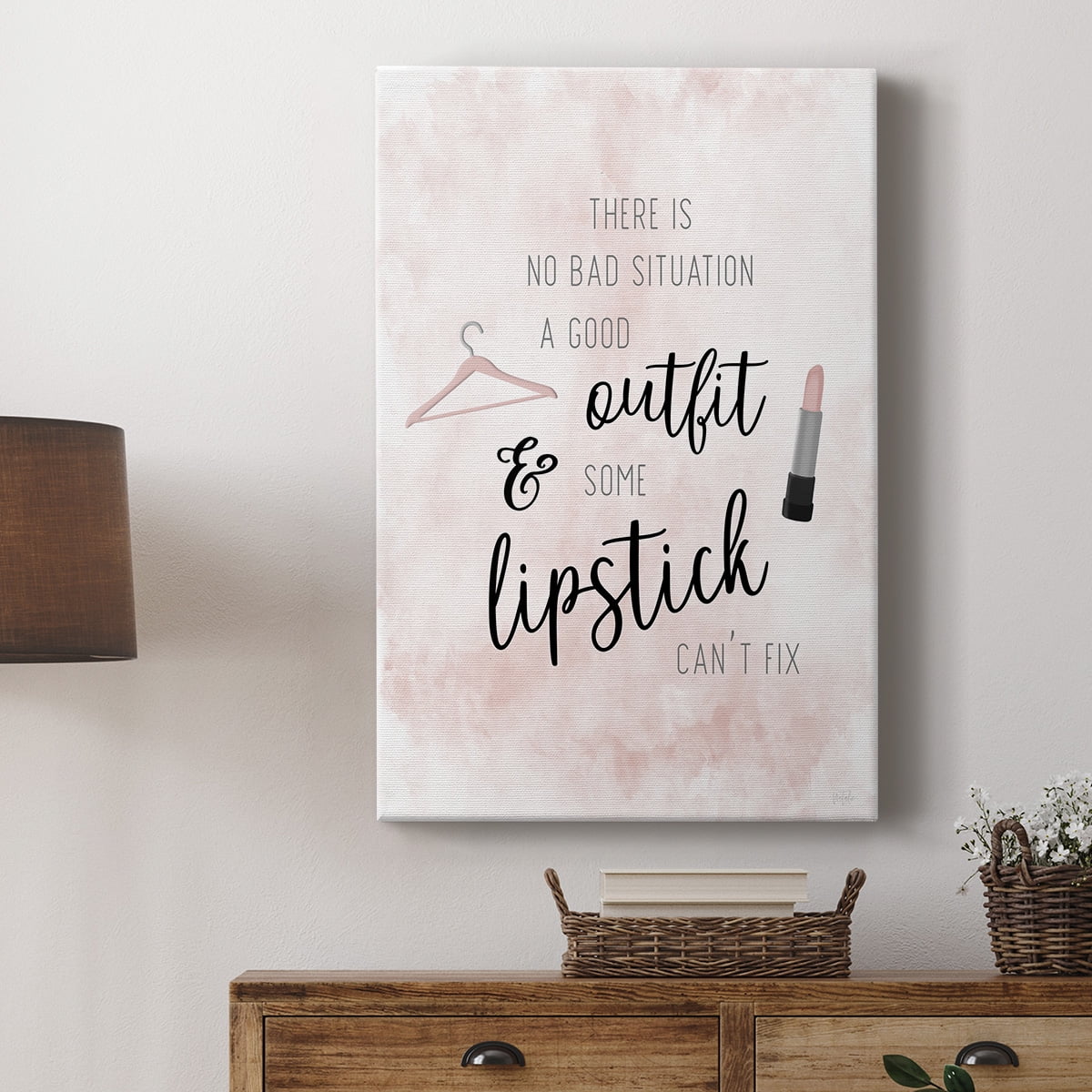 Outfit and Lipstick Premium Gallery Wrapped Canvas - Ready to Hang
