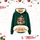 thumbnail image 2 of WILLBEST Sudadera con Capucha Oversize para Mujer, con Estampado Navideño de Vaca y Cordero Grande, 2 of 5
