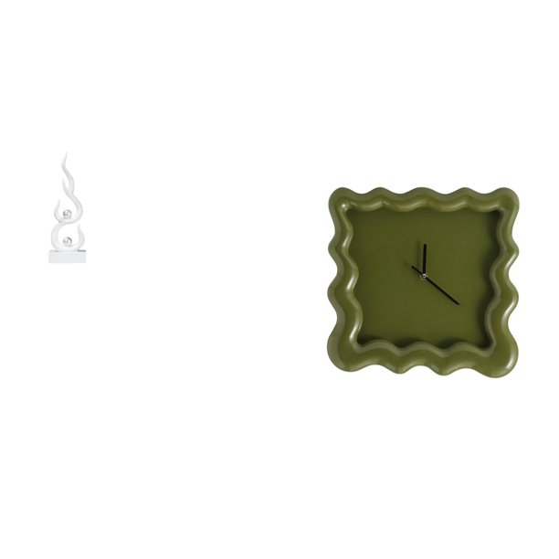 Escultura abstracta de fuego,Estatua de arte abstracto para decoración del hogar,Reloj de pared,Reloj de pared decorativo para baño y dormitorio.,Reloj de pared cuadrado silencioso y sin